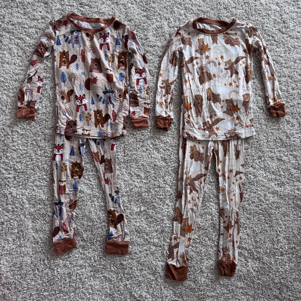 2 Pairs of Little Sleepies Pajamas - 3T